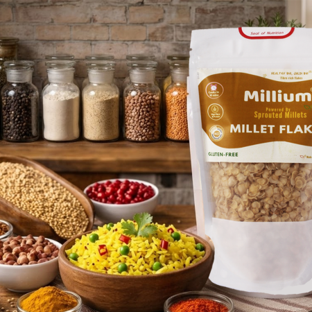 MILLIUM Millet Poha/ Flakes (Pack of 3)