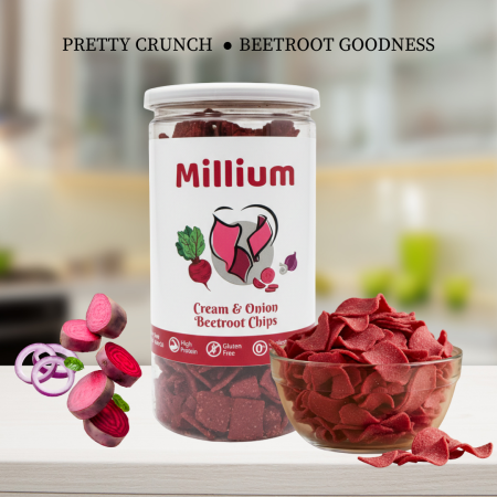 MILLIUM Beetroot Chips (Pack of 2)