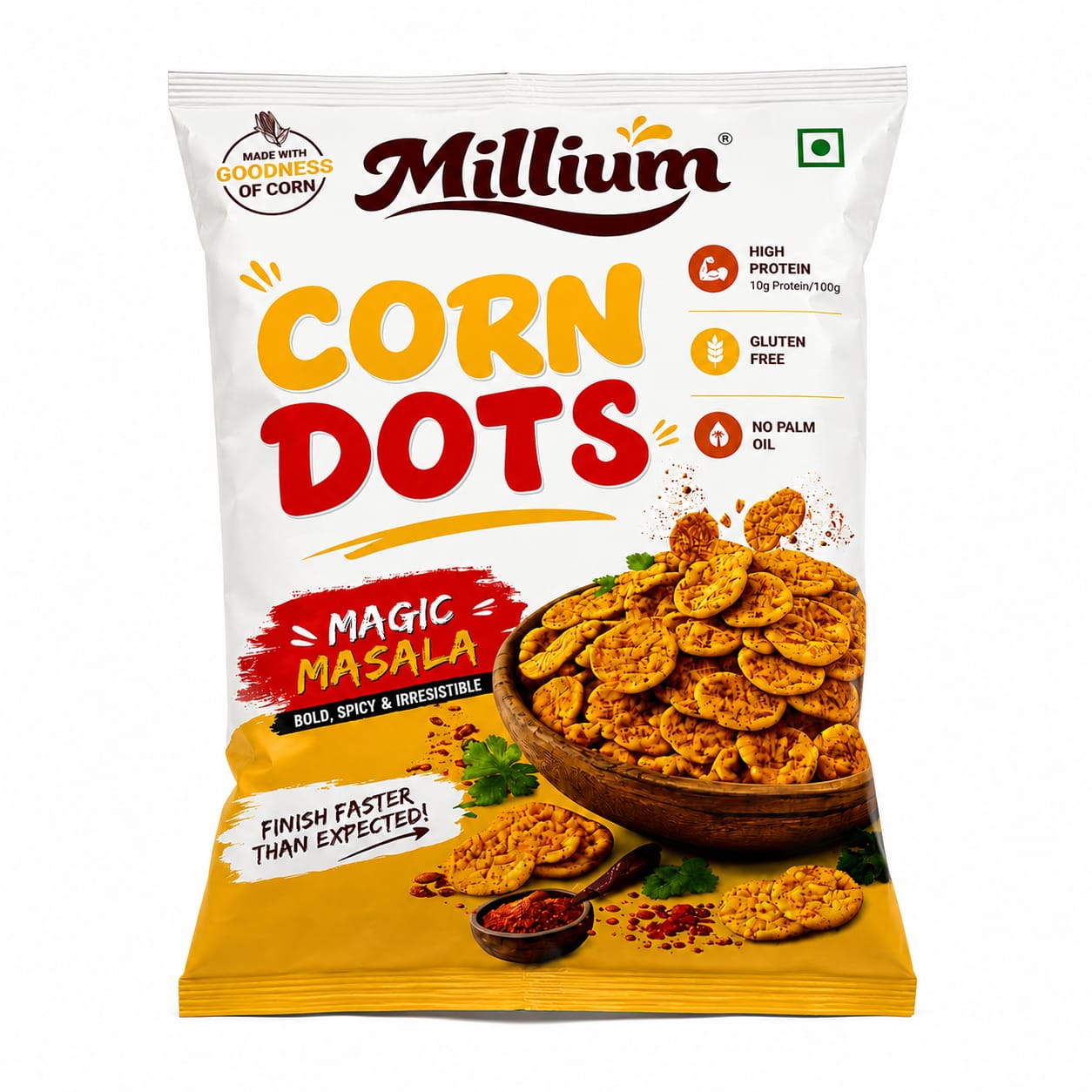 MILLIUM Corn Dots Magic Masala (Pack of 4) - Image 3