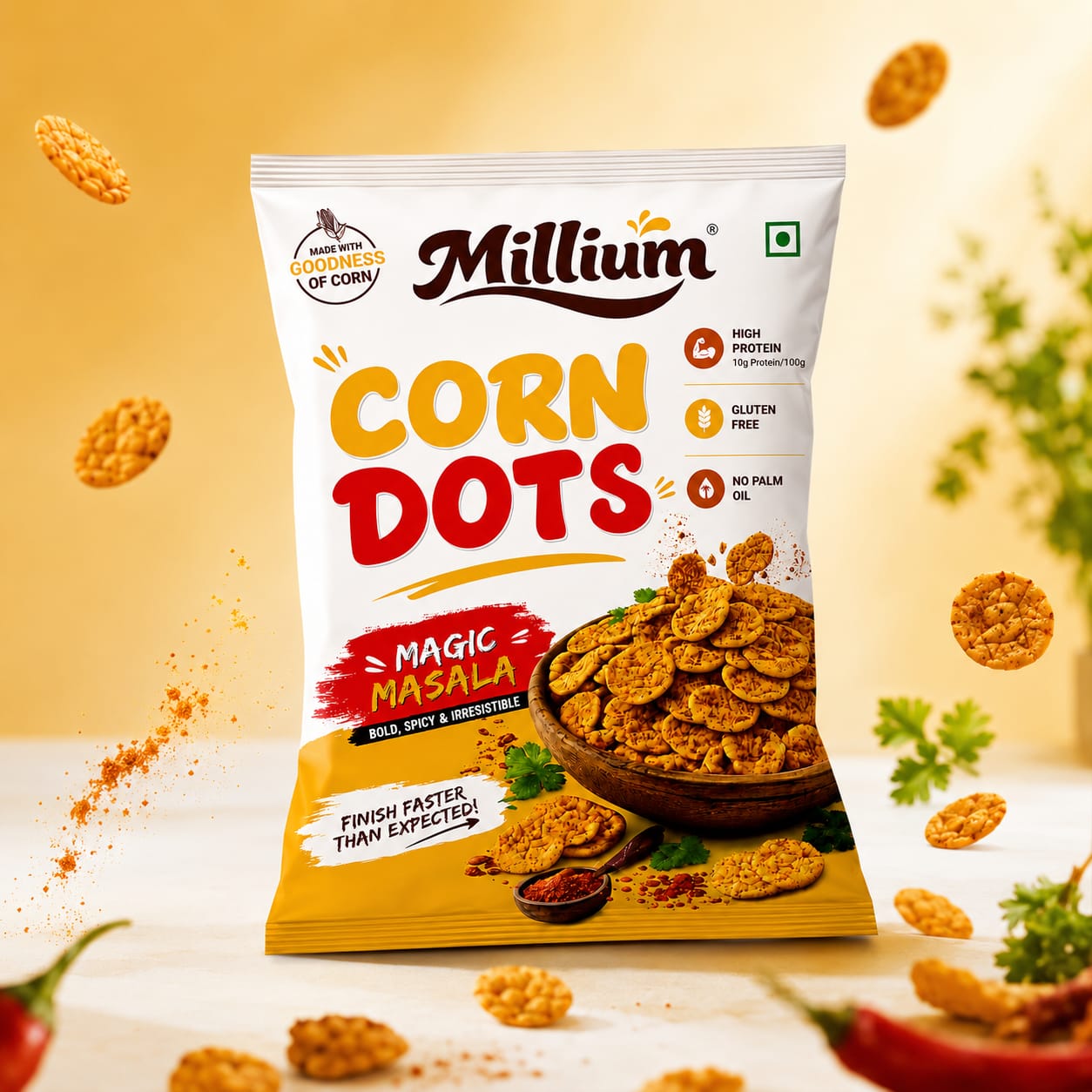 MILLIUM Corn Dots Magic Masala (Pack of 4) - Image 2